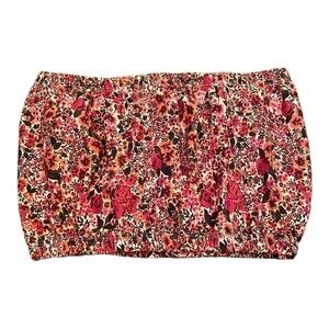 𝅺topshop womens floral tube top